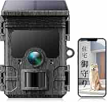 トレイルカメラ ソーラー 4K 120°撮影範囲 Wifi　防犯カメラ トレイルカメラ ソーラー 120°撮影範囲 WIFI機能 30FPS 4K&am