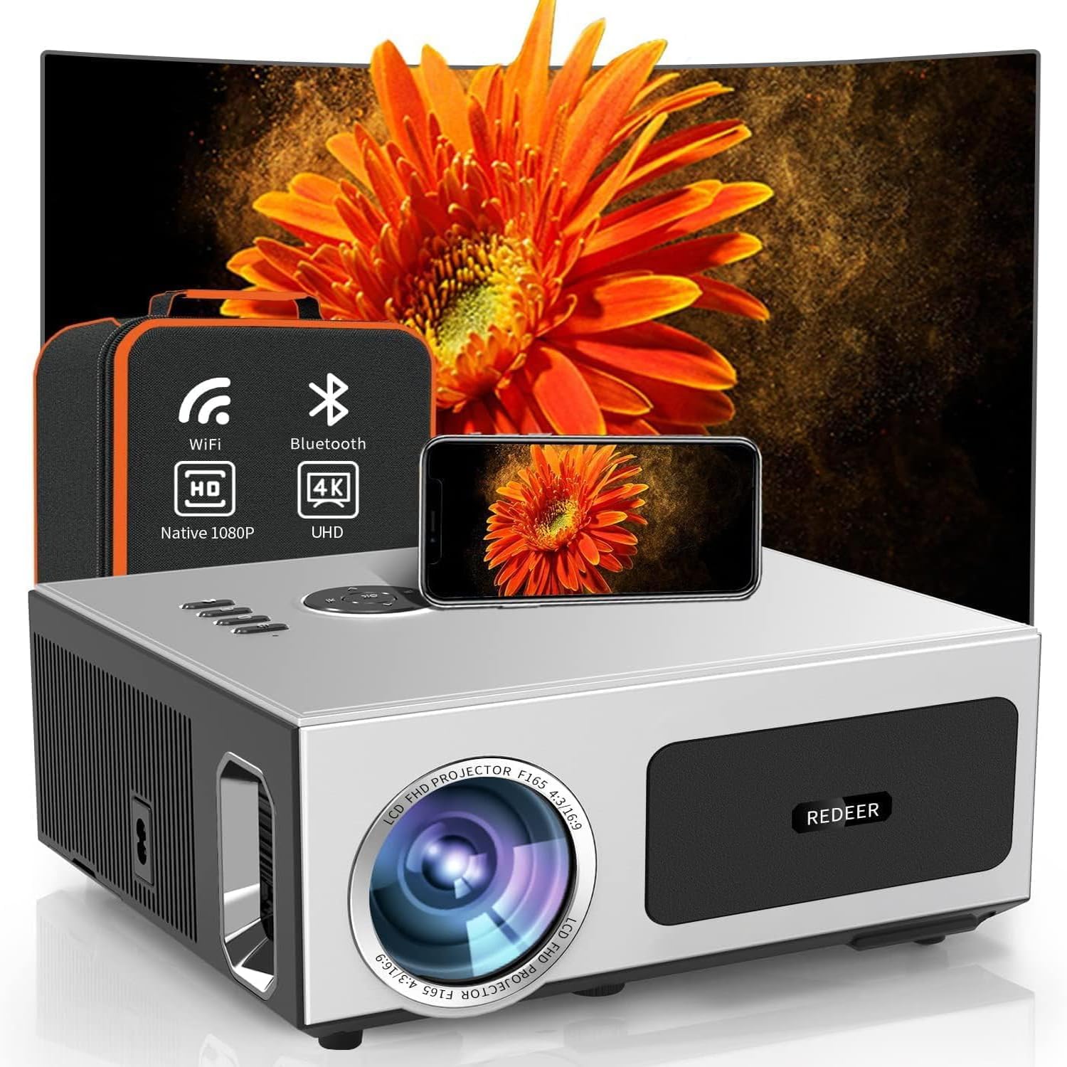 2200 ANSI 4K Outdoor Projector with WIFI