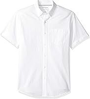 Vista 1 de Tienda Essentials Camisa oxford, ajuste regular, de manga corta, con bolsillo, para hombre