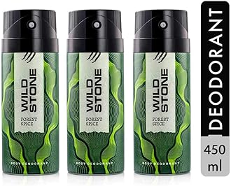 Forest Spice Long Lasting Deodorant for Men, Pack of 3 (150ml each)