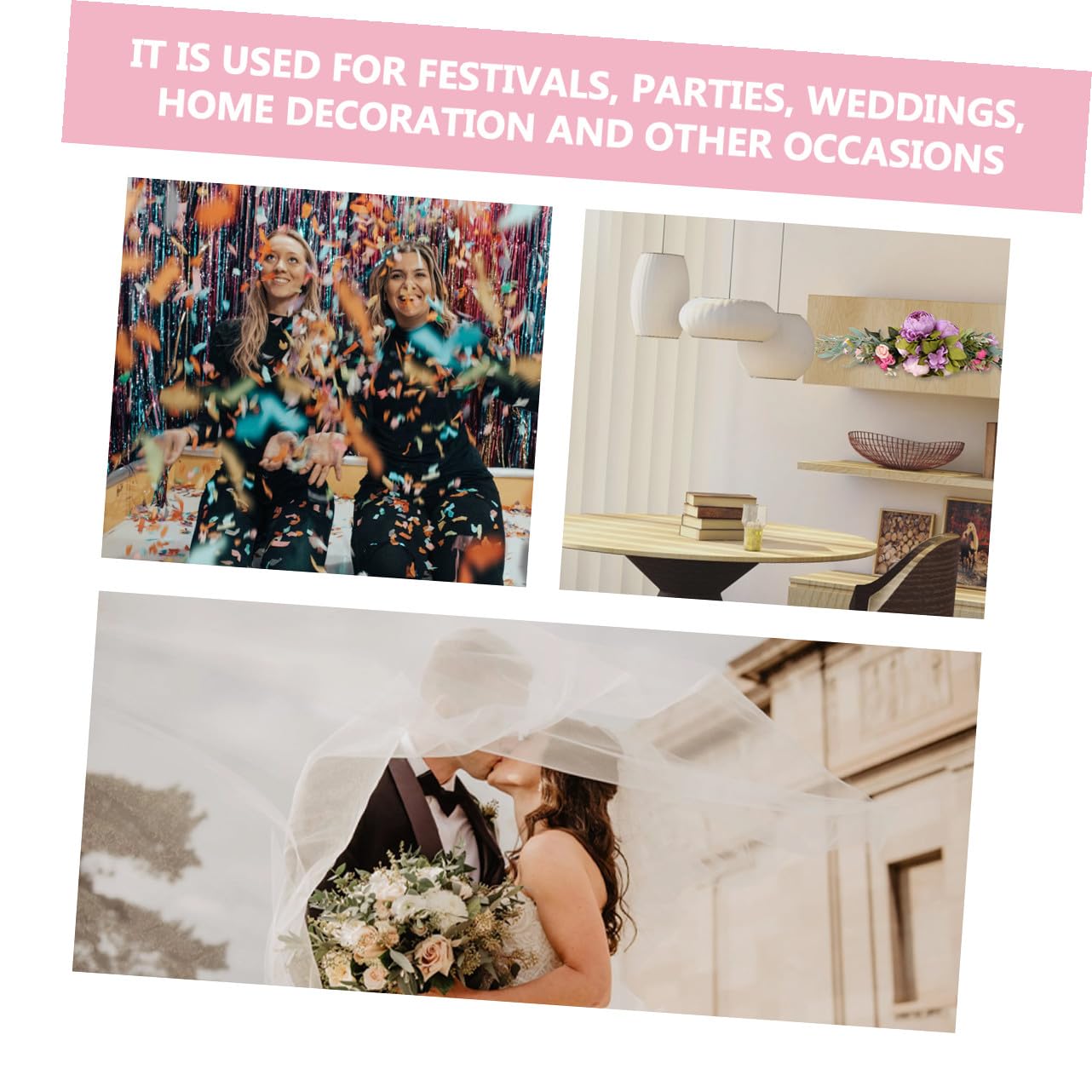 Ghirlanda Artificiale Fiori di Peonia Decorativa in Plastica, Corona Raffinata e Semplice per Decorazioni Primaverili e Matrimoni, Stile Romantico e Naturale