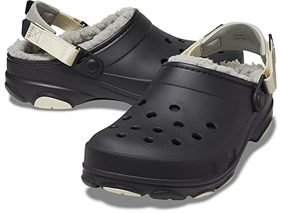 Crocs All Terrain Lined Clog Shoes Black