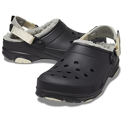 Crocs All Terrain Lined Clog Shoes Black