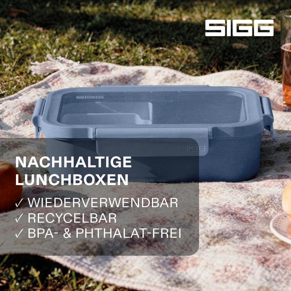 Sigg - NIMO Lunchbox L - Auslaufsicher - Trenner - Mikrowellen- & Spülmaschinengeeignet - BPA-frei - Leicht - Swiss Design - Für Arbeit & Schule - 1.3 L
