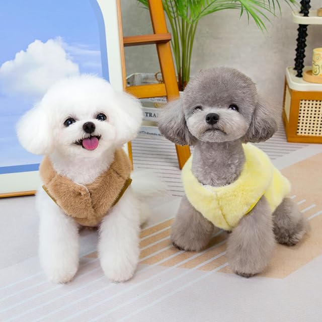 Foto 4 de 6 de Izefia Ropa de Suéter para Perros Sudadera de Lana Cálida para Invierno Pijamas Suaves Chaleco de Oso…