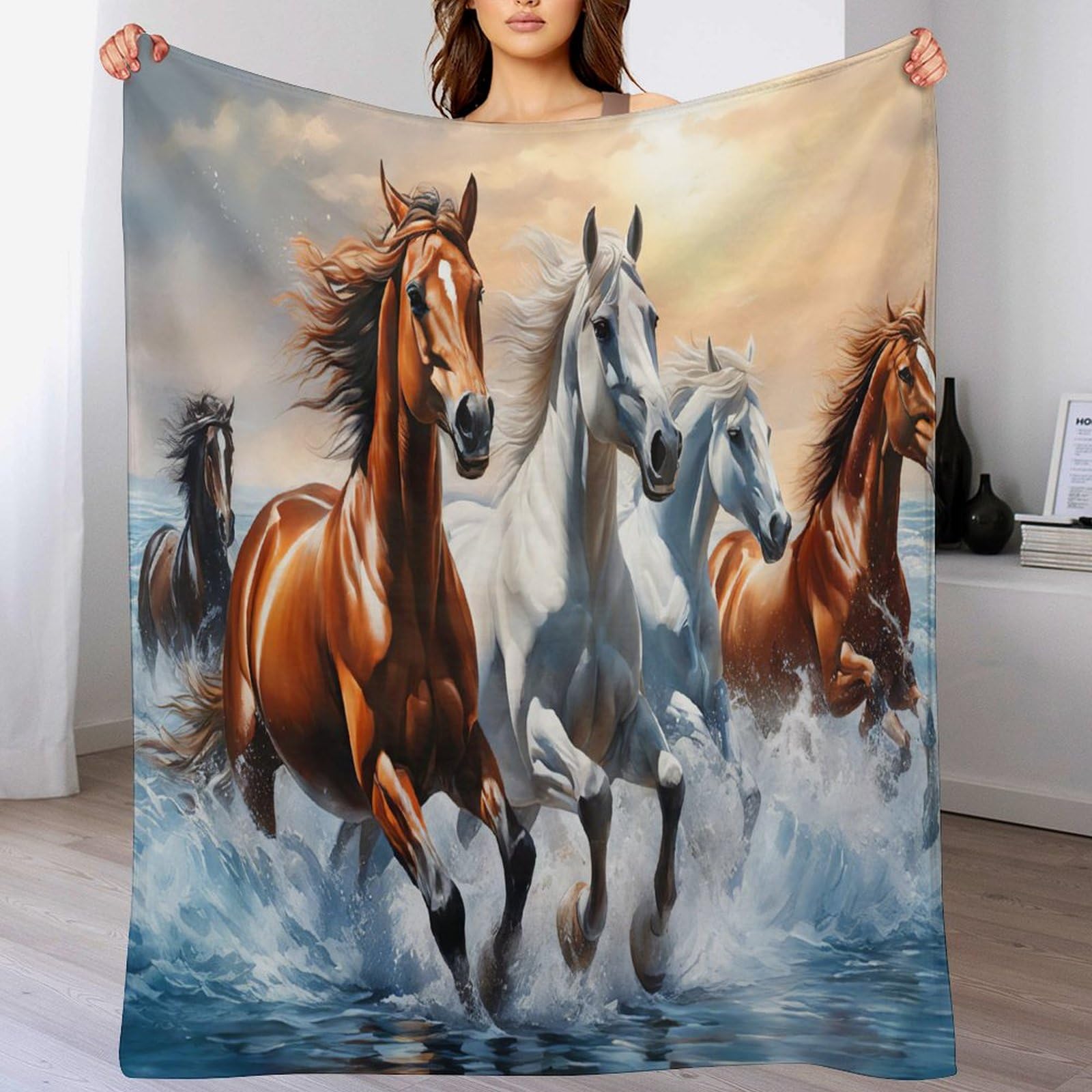 Manta de franela de forro polar 3D de 180x200 cm suave para sofa o cama en color gris