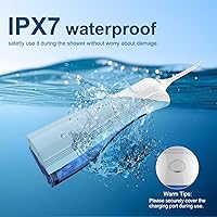 Vista 5 de Leominor Water Dental Flosser - 5 Modes Cordless Portable Oral Irrigator, IPX7 Waterproof, Rechargeable Teeth Cleaner Upgrade Datchable Tank
