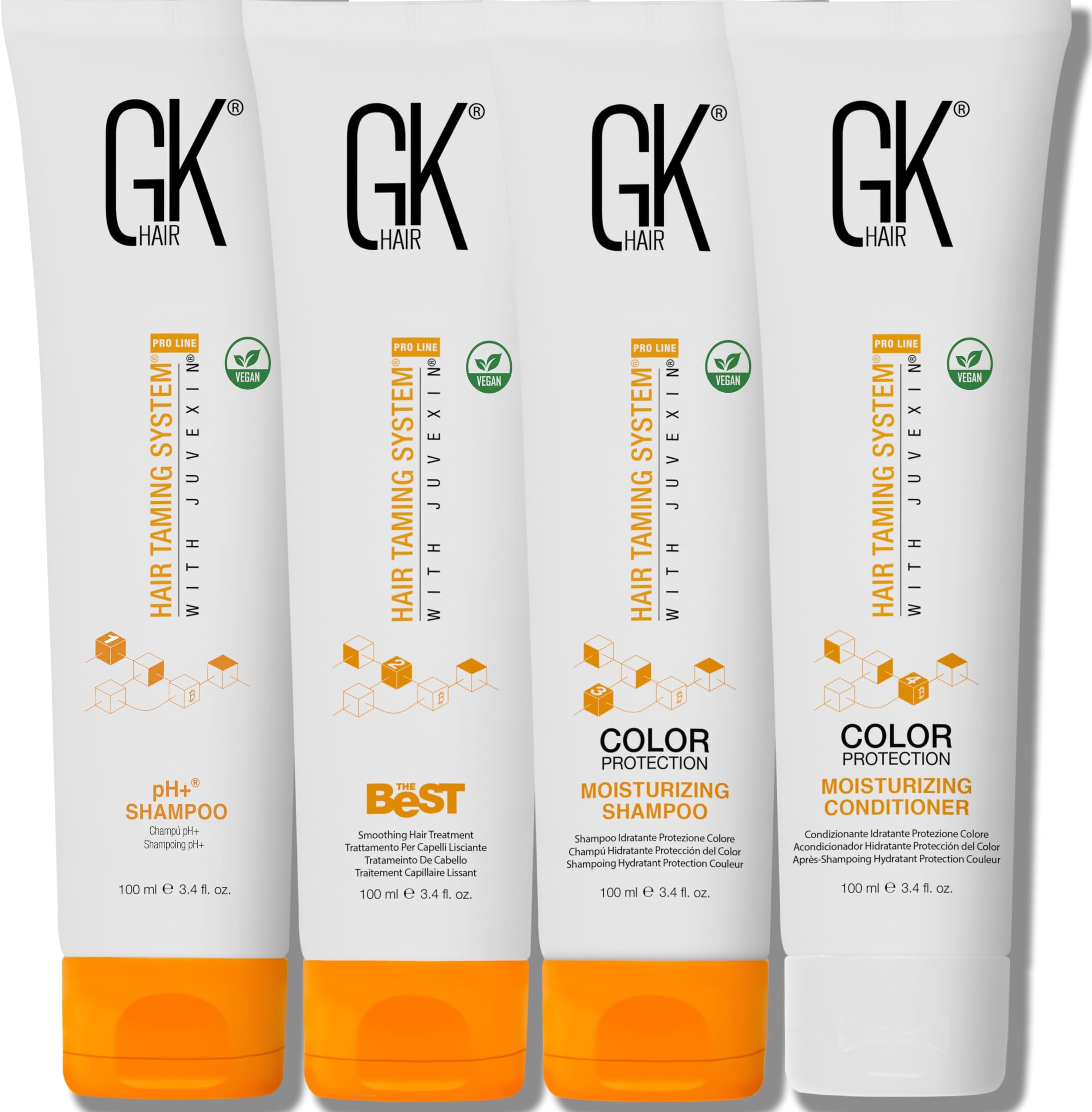 Global Keratin The Best Smoothing Keratin Treatment Kit (3.4 Fl Oz/100ml) Professional Brazilian Complex Blowout Straightening For Silky Smooth & Frizzy Hair