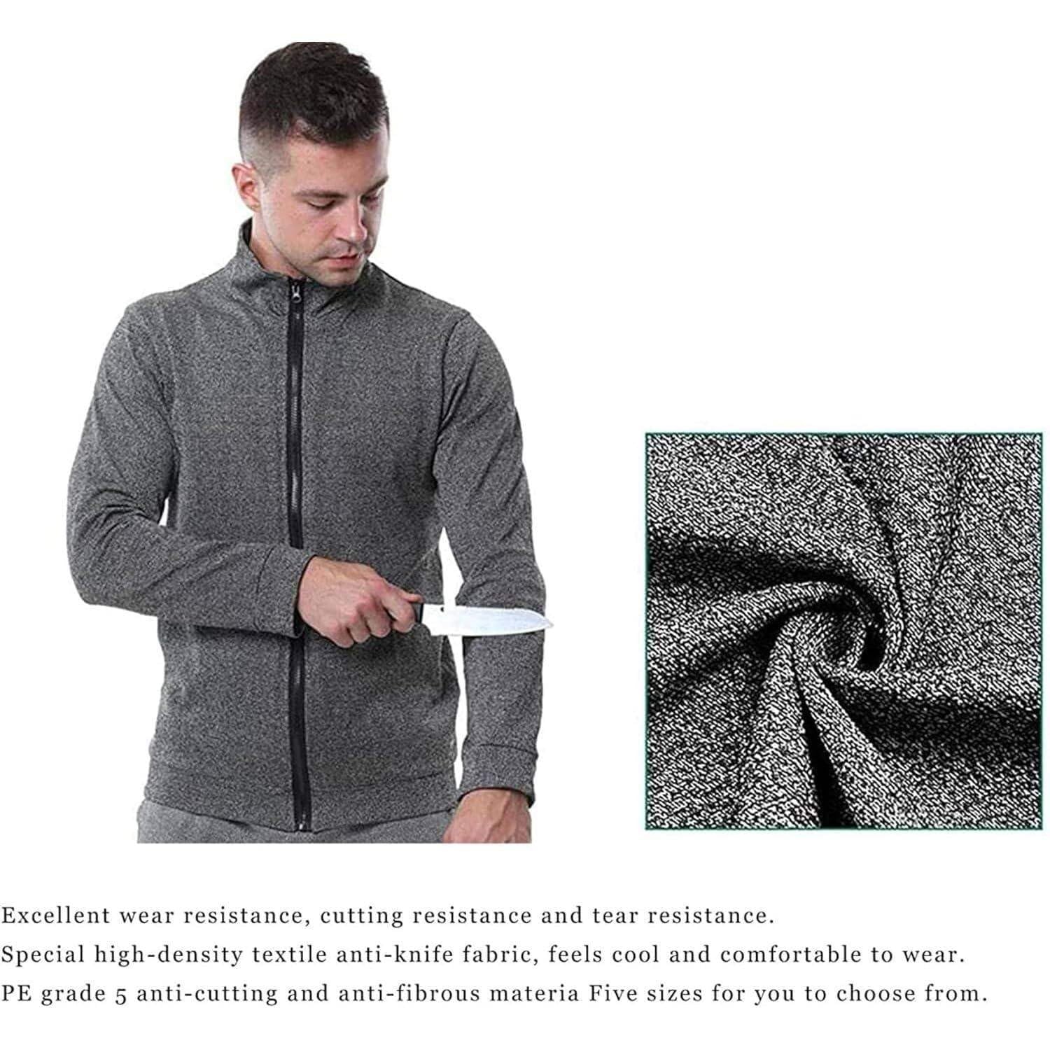 Vêtements de Protection de Niveau 5, Veste Anti-Coups résistante à l'usure, t-Shirt à Manches Longues indéchirable et Anti-Morsure, for la Police et Le Personnel de sécurité