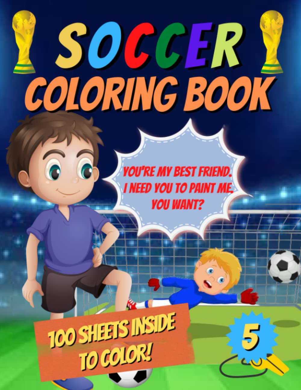 Coloring book for Kids: Wonderful and Really Funny soccer and football coloring Book For 2-4 Year Olds, entertaining coloring book for two to four year old children