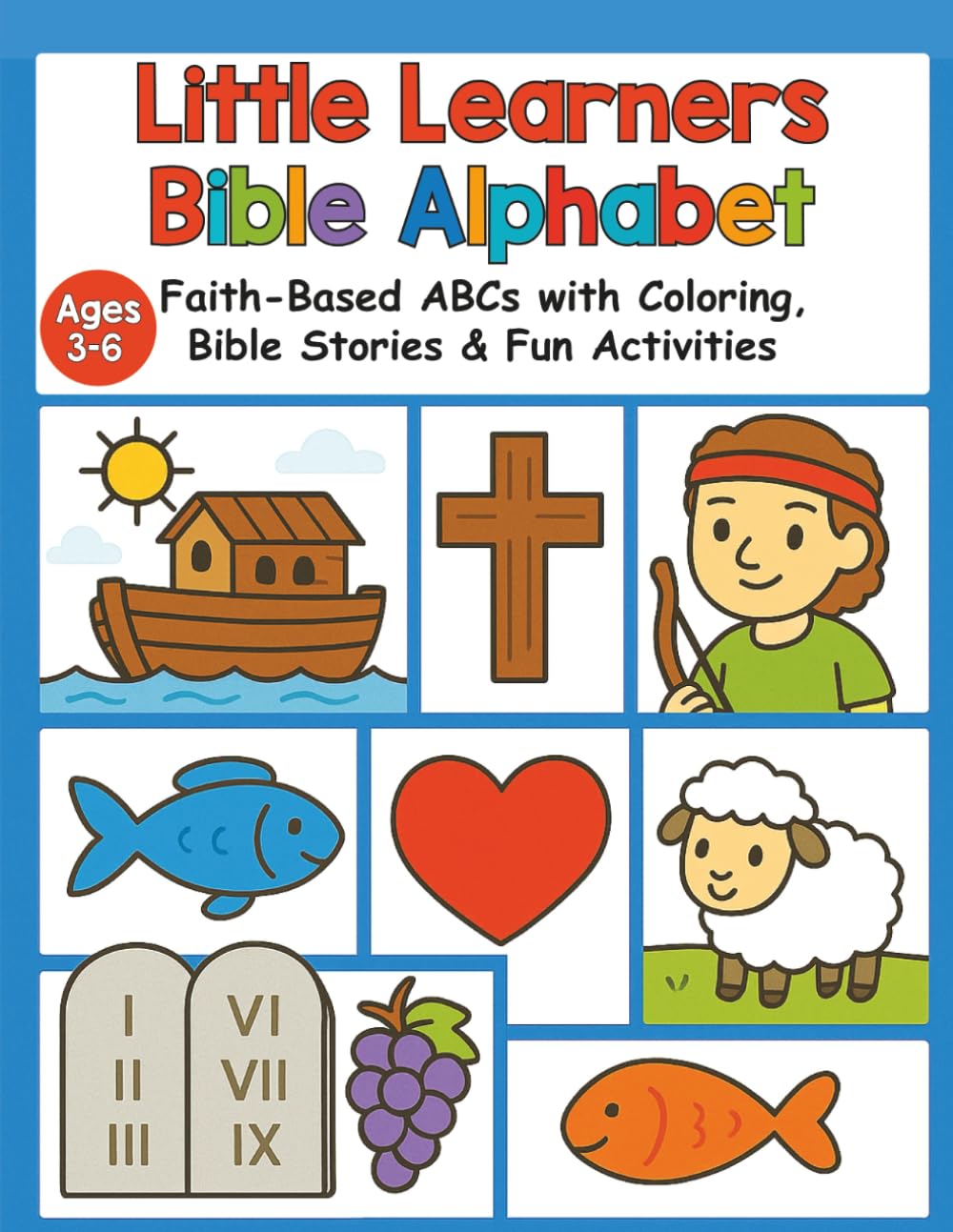 Sarah & Stella: Little Learners Bible Alphabet: A–Z Bible Coloring & Activity Book for Ages 3–6