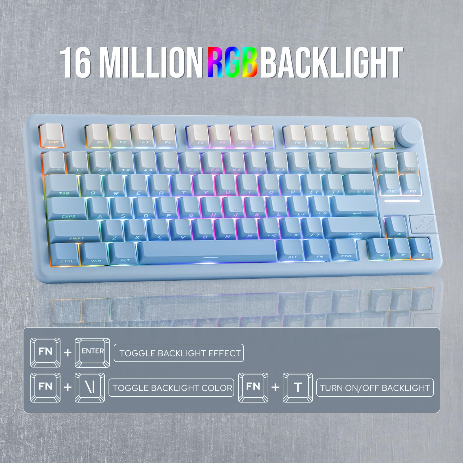 Amazon.com: EPOMAKER Galaxy70 Wireless Gaming Keyboard, 75