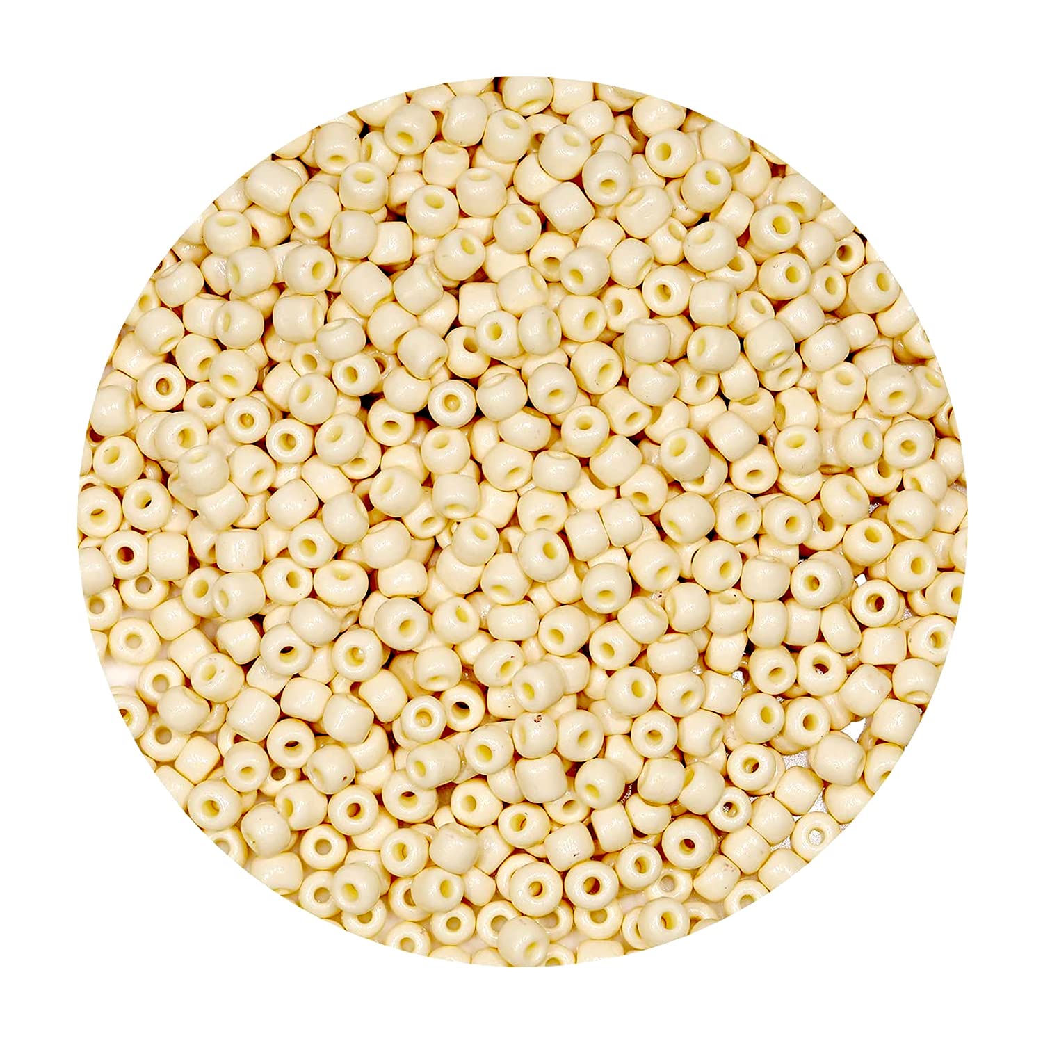 Aakriti 2mm Peach Glass Seed Beads – 450g Mini Spacer Beads for DIY Jewelry Making, Hand Embroidery, Bracelets, Necklaces, Earrings & Crafts