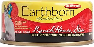 Earthborn Holistic RanchHouse Stew Grain-Free Moist Cat Food, 5.5 Ounce Can( Pack of 24 )