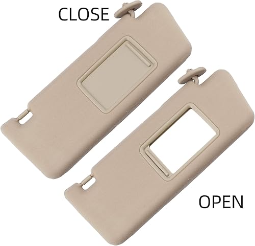 Miniatura 33 de Dasbecan Visera solar del lado izquierdo del conductor y del pasajero derecho compatible con Toyota Tacoma 2005-2012 2013 2014 2015 74320-04181-B1