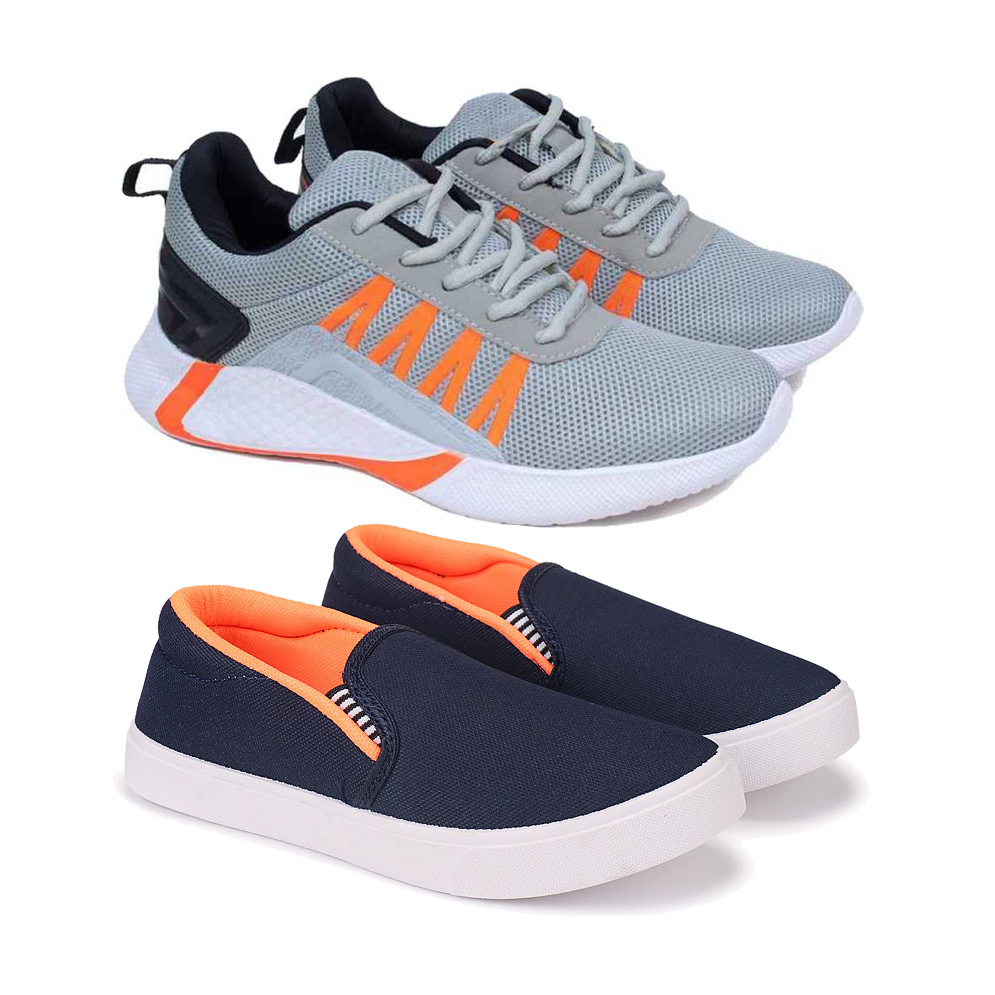 BERSACHE Sports Shoes for Kids|Latest Stylish Sports Shoes for Boys|Lace-Up Lightweight Multicolour Shoes for Running, Walking, Gym,Trekking and Hiking Shoes for Kids (Pack of 2) Combo(AL)-1720-1208 (B09ZPNJTSF) Amazon Price History, Amazon Price Tracker