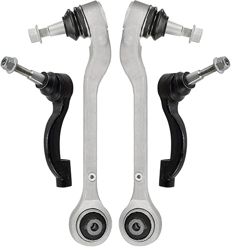 Miniatura 190 de Detroit Axle - Kit de 4 brazos de control delanteros para Chrysler 300 Dodge Challenger Charger Magnum, 2 brazos de control delantero inferiores con