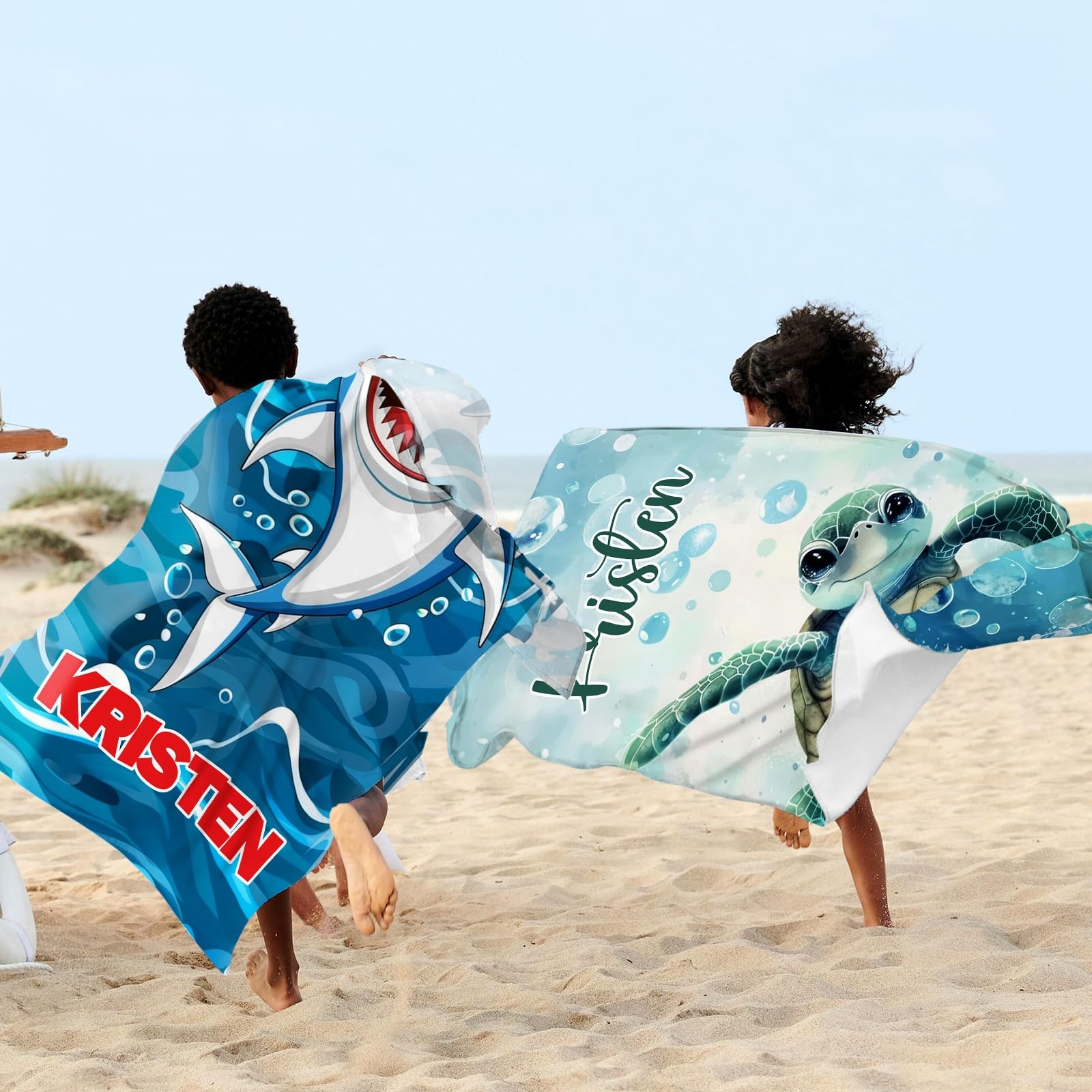 Telo Mare Personalizzato Con Nome, Asciugamano Da Calcio, Microfibra, 90x180 Cm
