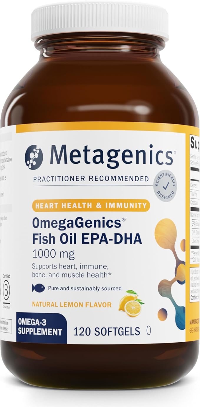Metagenics OmegaGenics Fish Oil EPADHA 1000 Omega3 Fish