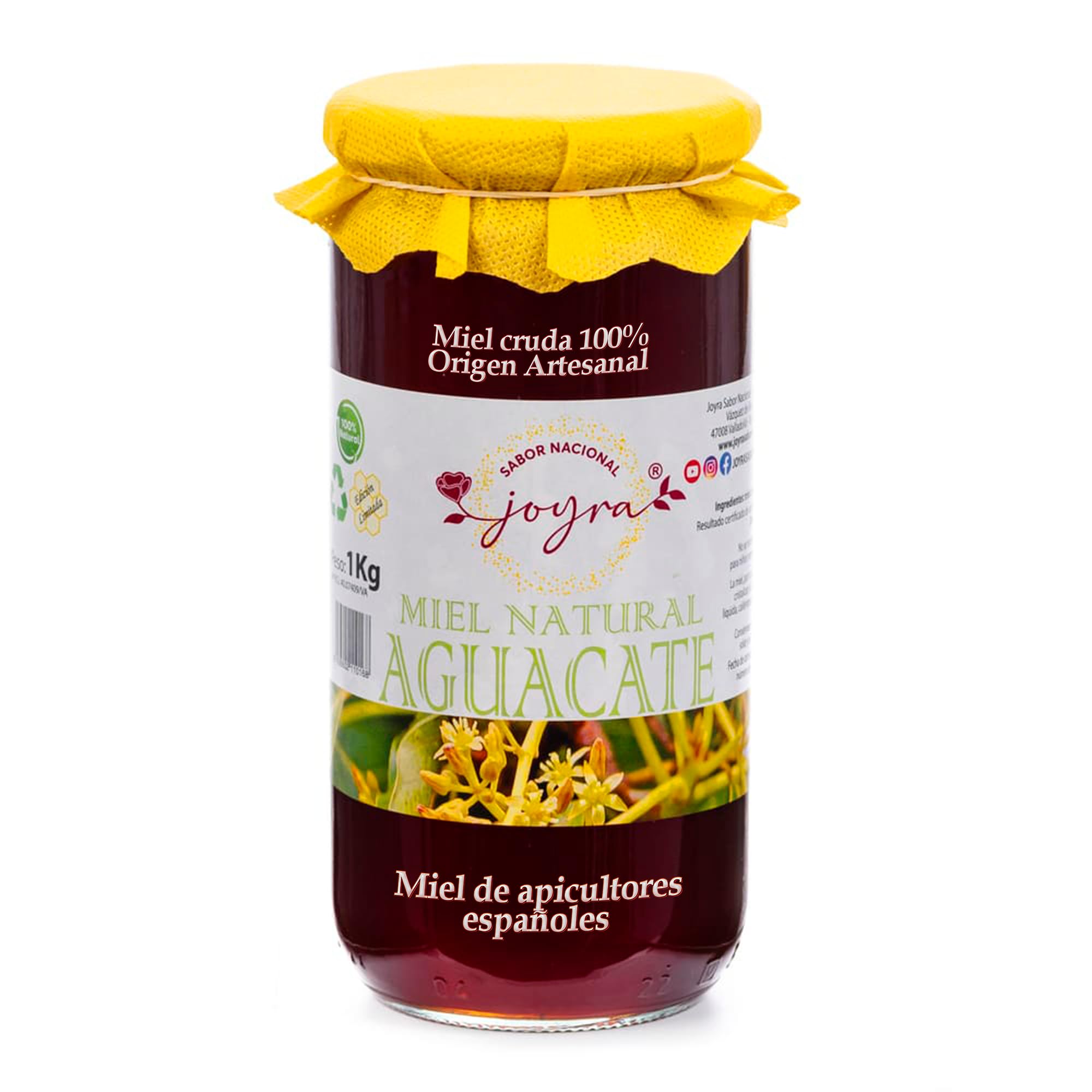 Miel Cruda, 100% MIel Pura de Abeja. Natural y Artesanal. 27 Variedades de sabores, APICULTURA ESPAÑOLA. Sin Pasteurizar, conservan Polen, Enzimas y Antioxidantes. (1 KG, Miel de Eucalipto) — view 25