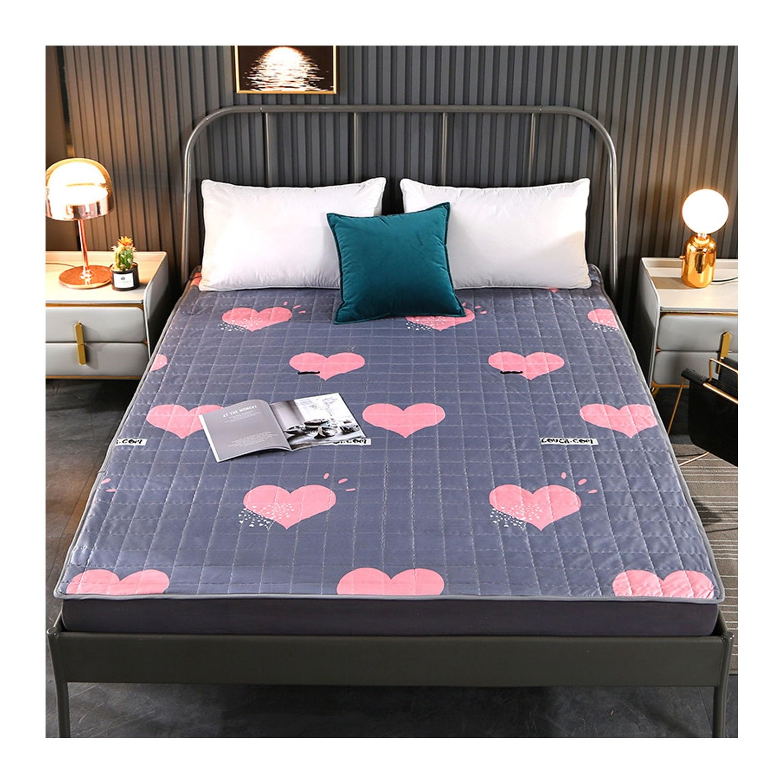 hxoity Foldable Roll Up Student Dormitory Mattress Tatami Sleeping Mat Soft Not-Slip Japanese Futon Mattress Floor Bed Pad (Color : B, Size : 100 x 200 cm(39 x 79 inches))