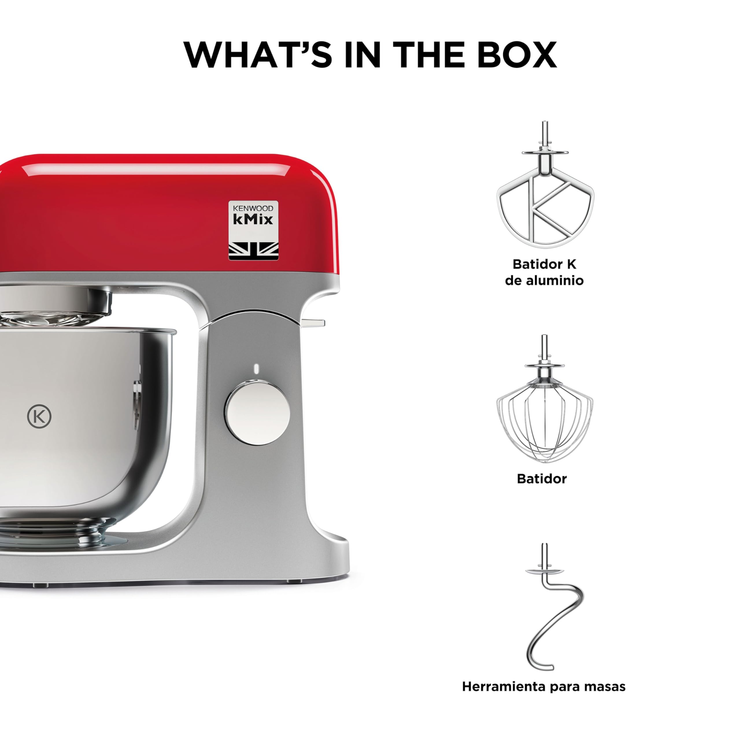 Kenwood kMix KMX750RD Robot de Cocina 5L 1000W Rojo