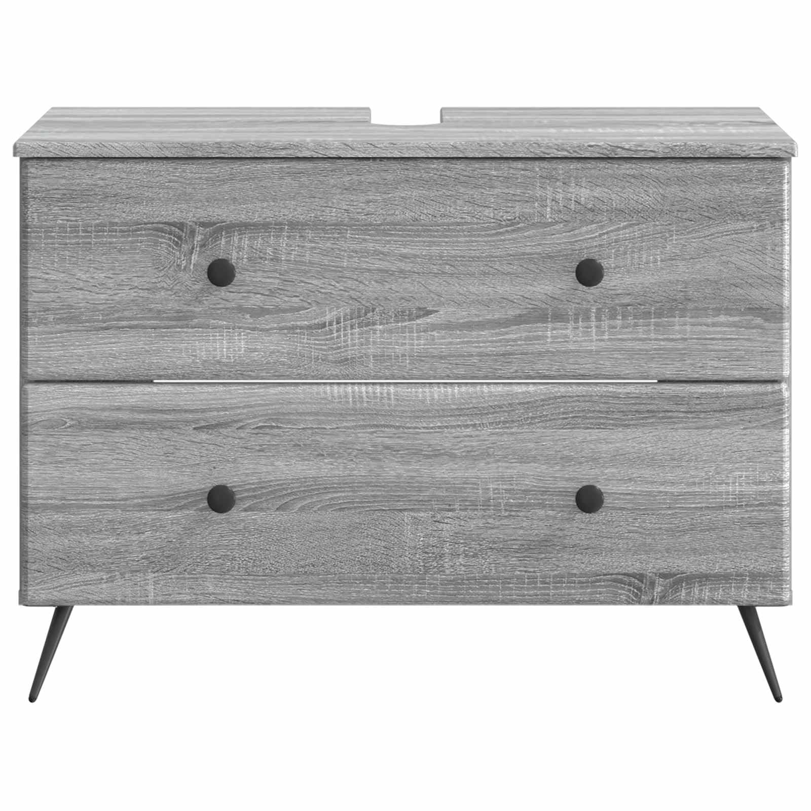 Szafka pod umywalkę BREDA Sonoma szara 82 x 41 x 59 cm materiał