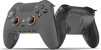 SCUF ENVISION PRO Wireless V1 (2023) PC Gaming Controller - Five Remappable G-Keys - Remappable Back Paddles - Instant Triggers - iCUE Compatible - Steel Grey