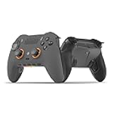 SCUF ENVISION PRO Wireless V1 (2023) PC Gaming Controller - Five Remappable G-Keys - Remappable Back Paddles - Instant Triggers - iCUE Compatible - Steel Grey