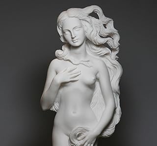 Goddess Aphrodite Birth of Venus Rising Nude Female Cast Marble Statue Sculpture