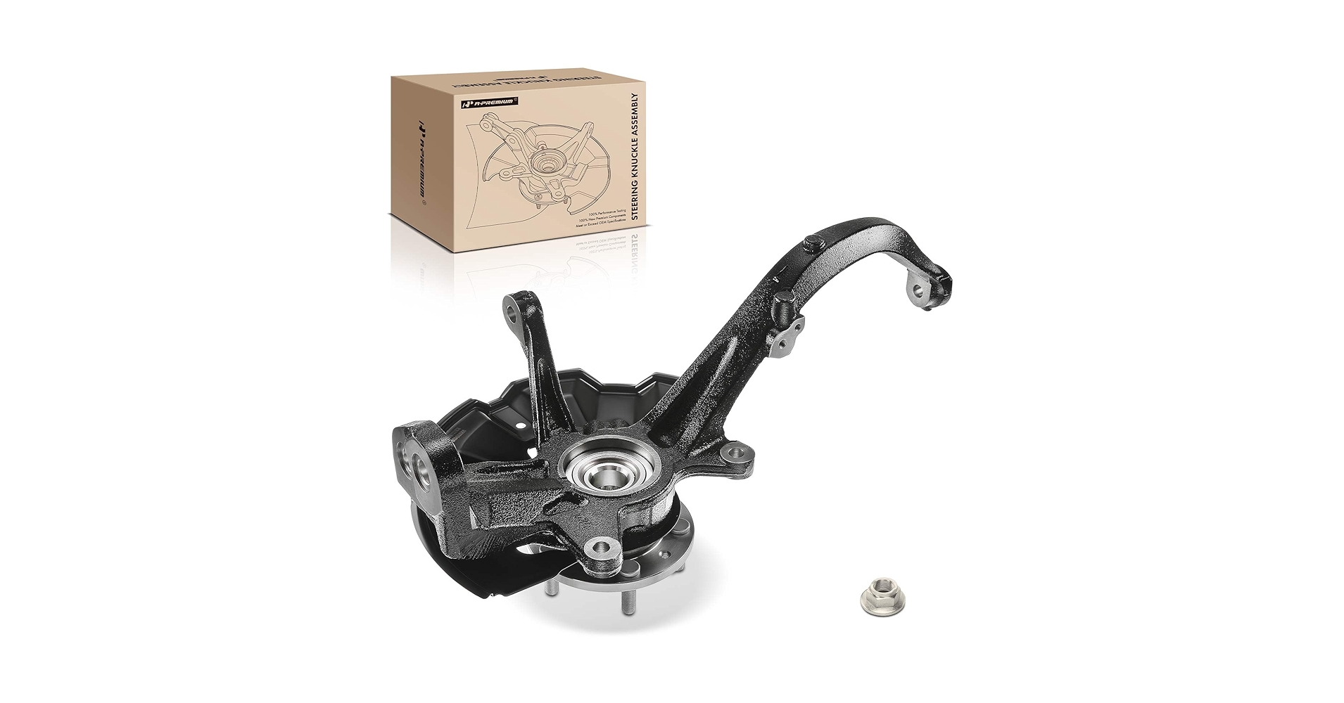 Amazon.com: A-Premium Front Left Steering Knuckle & Wheel