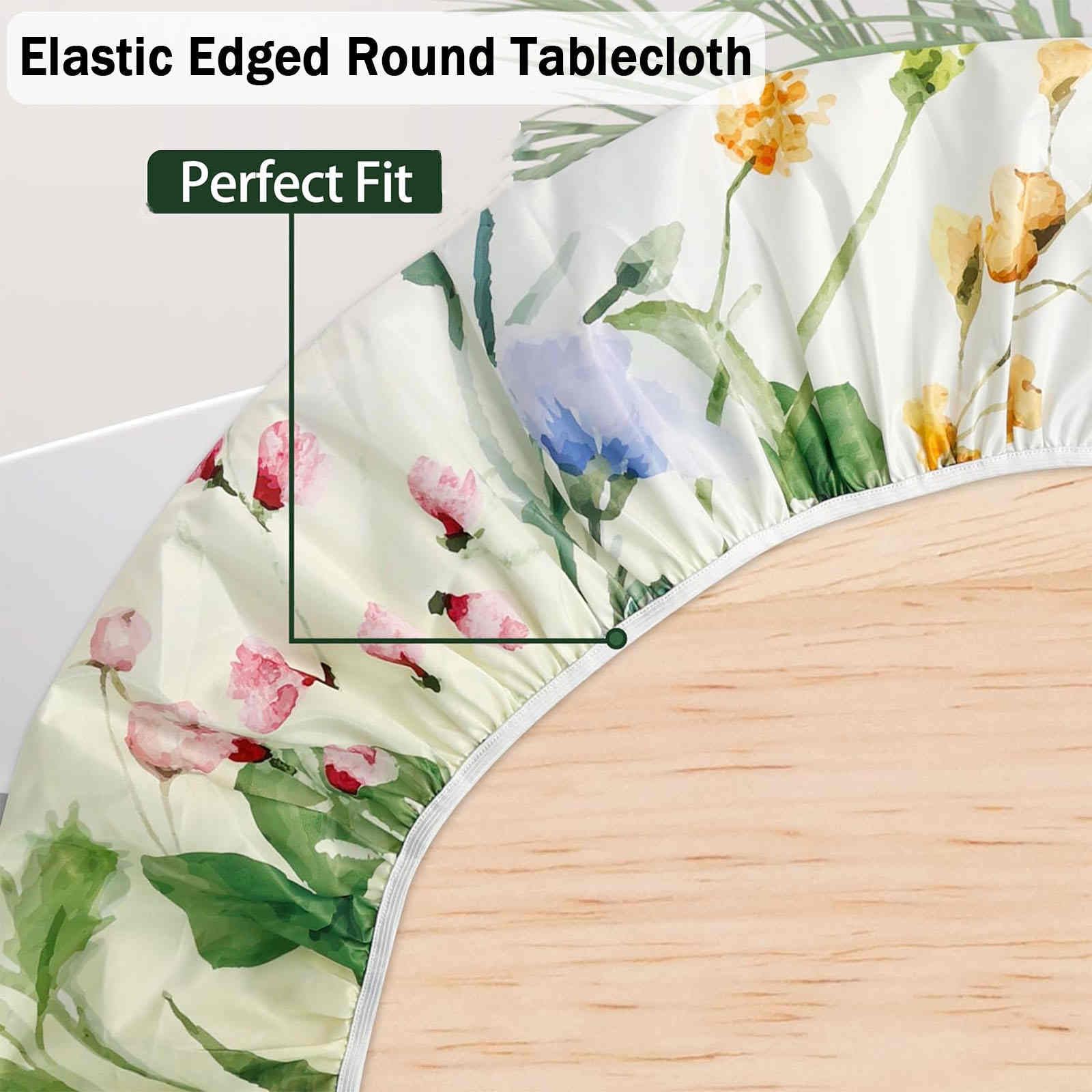 Morbuy Nappe Ronde Exterieur Nappe Jardin, Camel Cubes