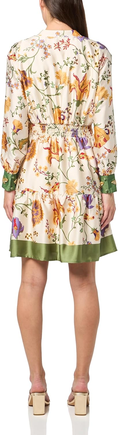 Anne Klein Womens Soft V Neck Tiered Dress - Image 2