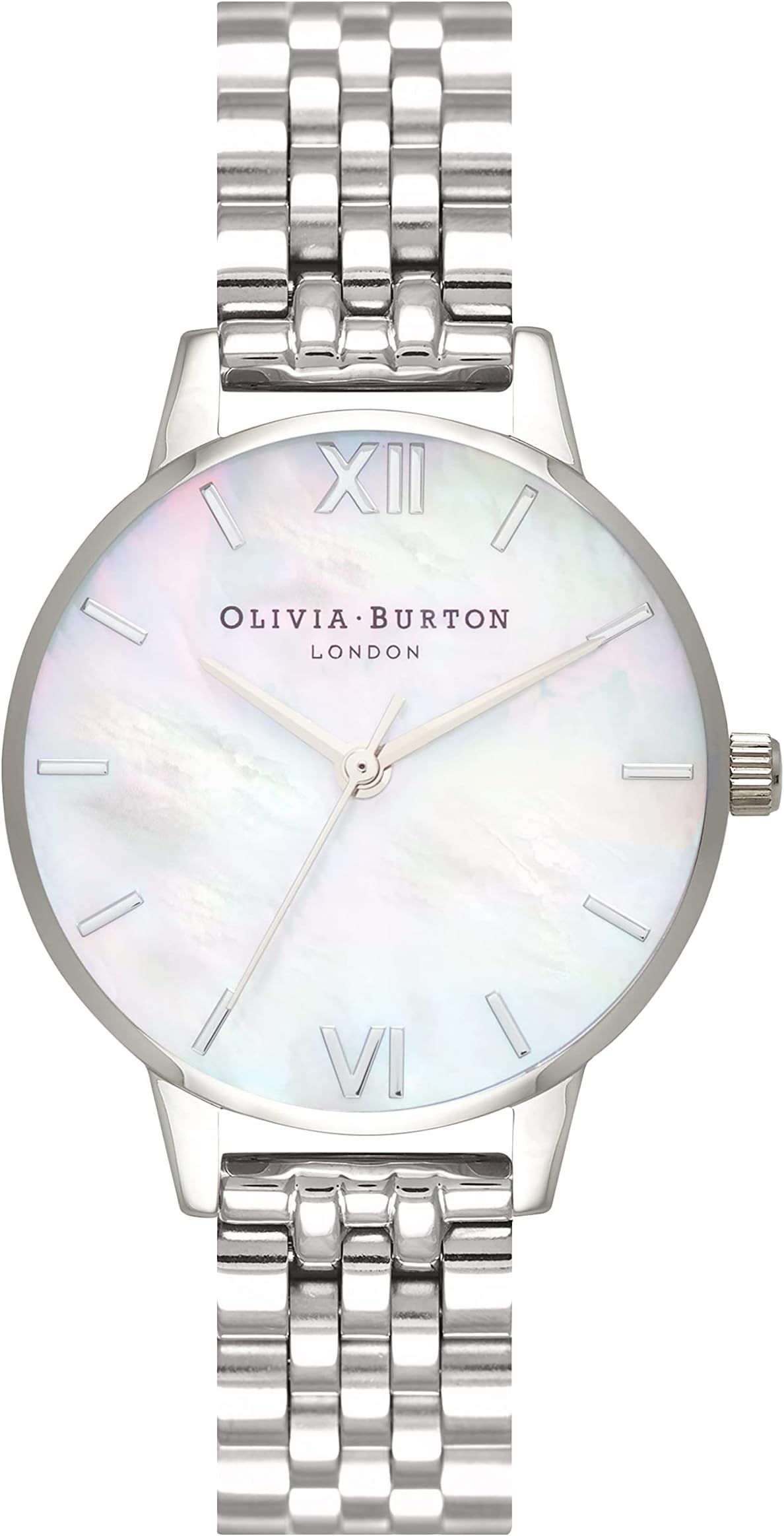 Women's White Mother Of Pearl Dial Stainless Steel Watch - OB16MOP02