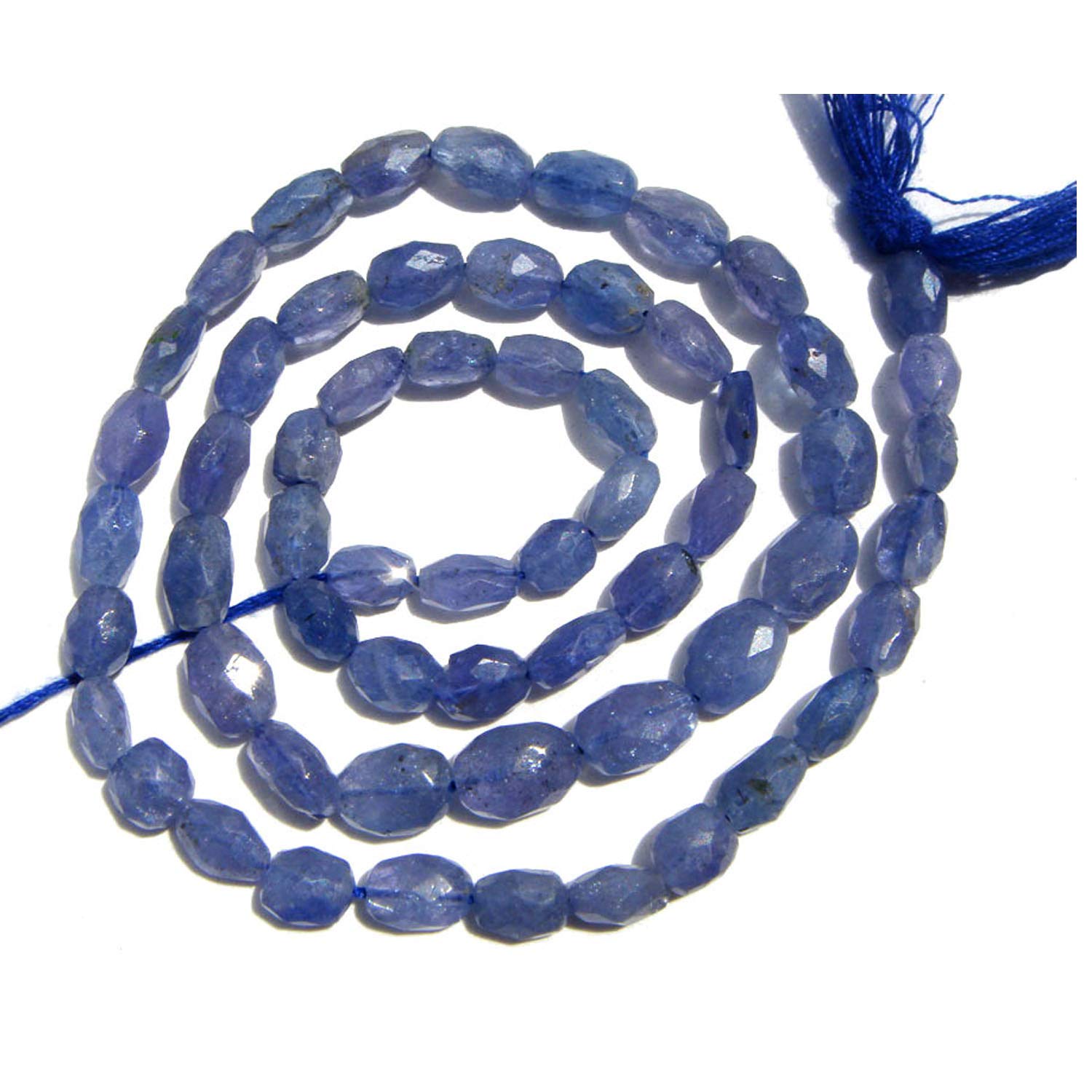Perles pour collier en Tanzanite ovale pour fabriquer ses propres bijoux bohèmes chic