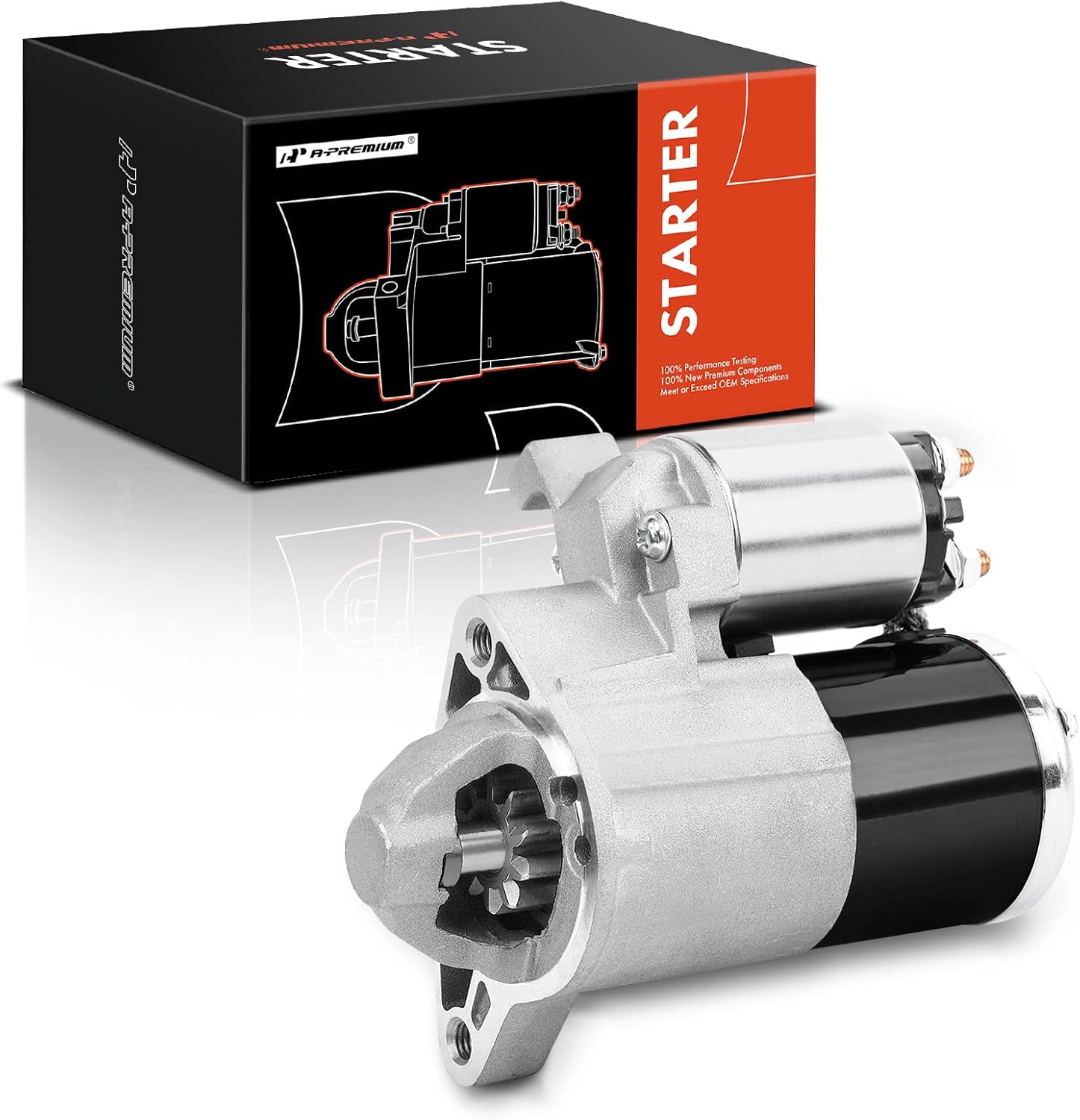 A-Premium Starter Motor Compatible with Jeep Grand Cherokee 2005-2010 V6 3.7L, Commander 2006-2010 V6 3.7L, 12V 1.2KW 10-Tooth Clockwise, Replace# 56044734AA, M0T31471, M0T31471ZC, 410-48133, SMT0301