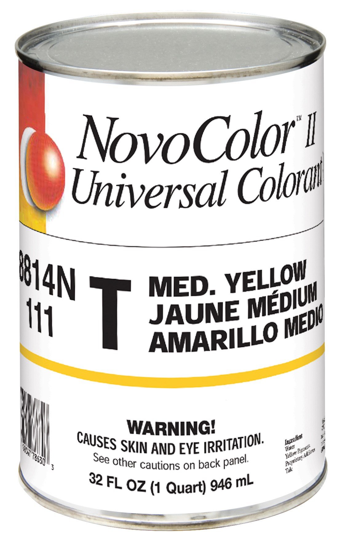 Valspar 76-8814N QT 1 Quart T Med Yellow NovoColor II