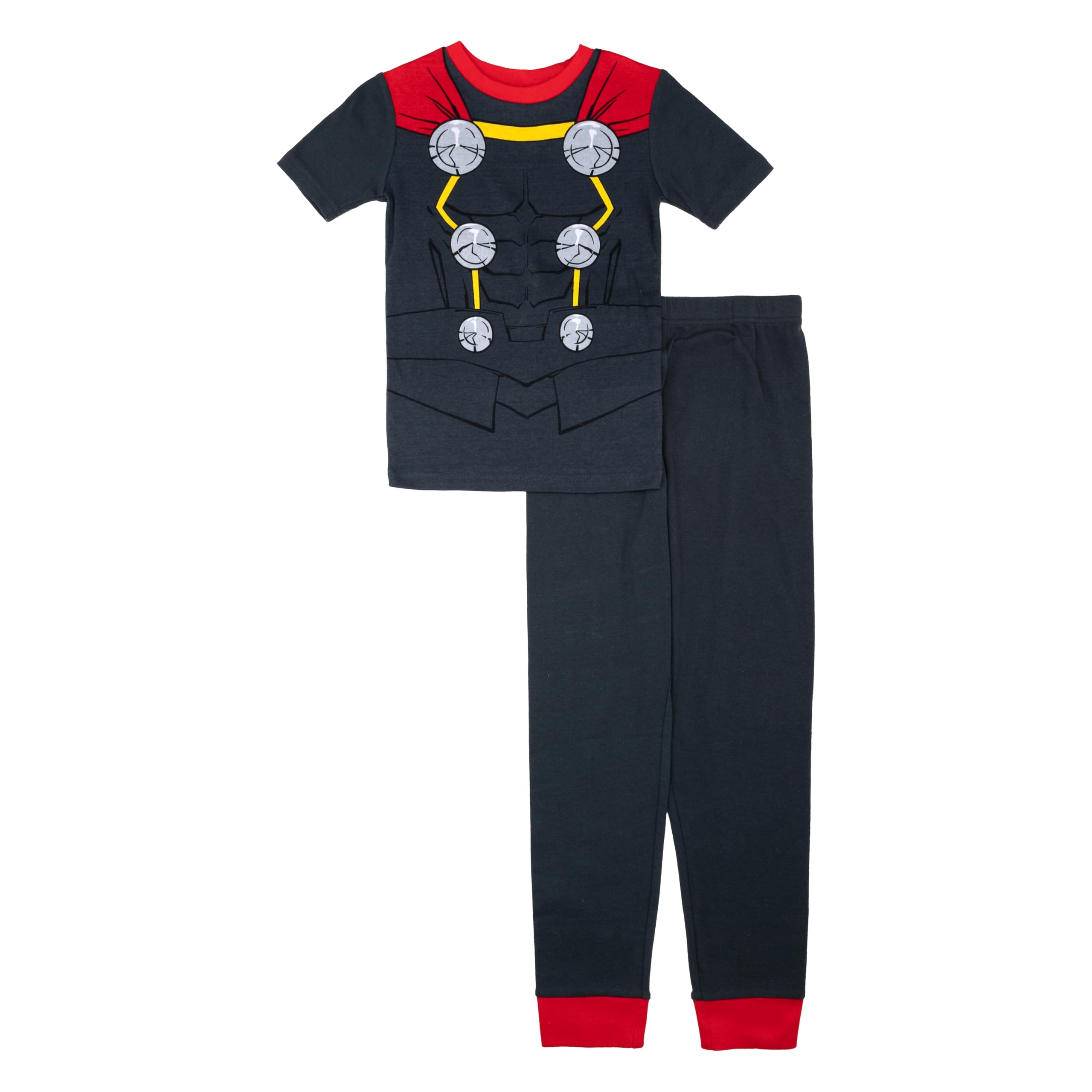 Marvel boys 2-piece Snug-fit Cotton Holiday Pajama Set, Soft & Cute for Kids