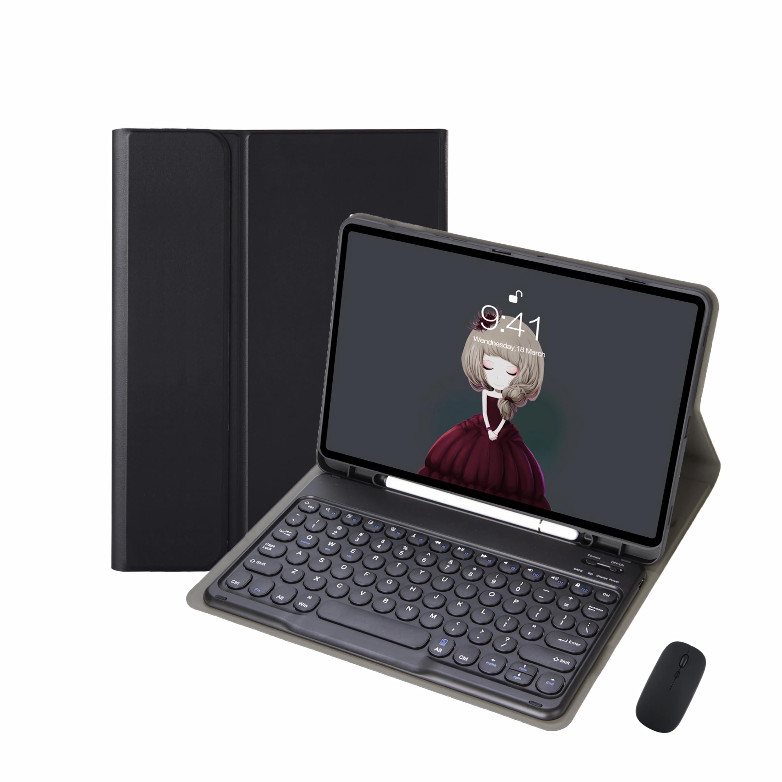 Coque Samsung Galaxy Tab A9 Plus clavier et souris Bluetooth 11"