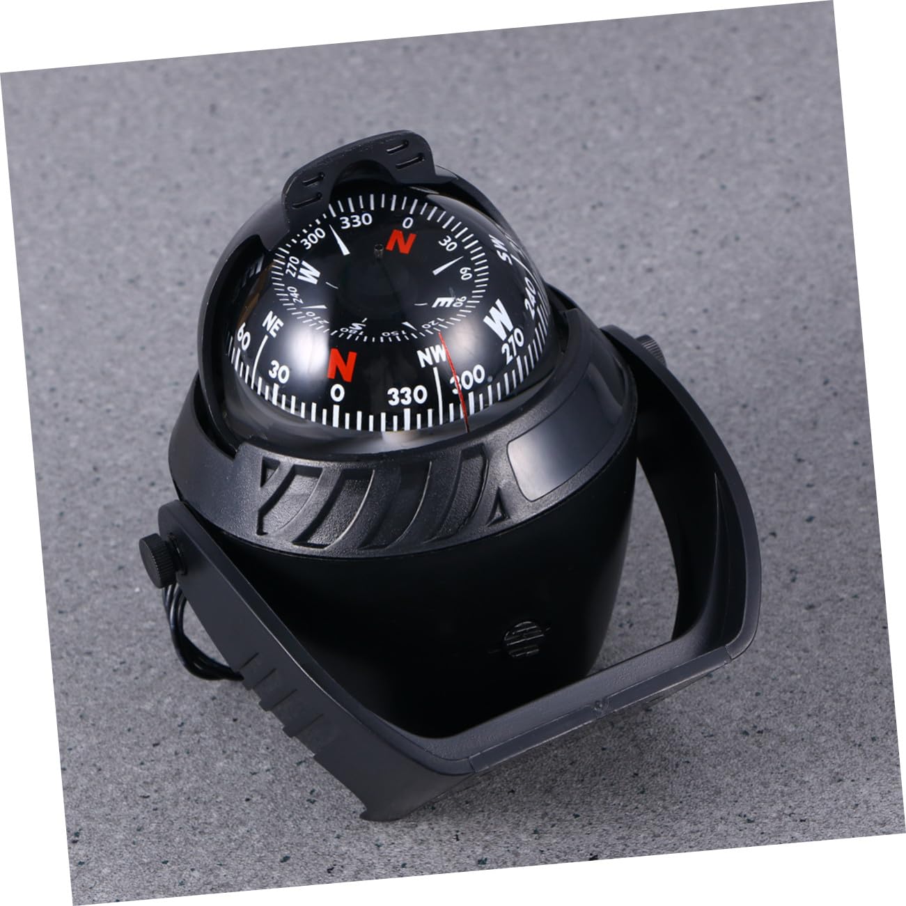 Brújula Marina Digital Iluminada para Barco, Alimentación 12v, ABS Negro, Ajuste de Declinación Magnética para Navegación
