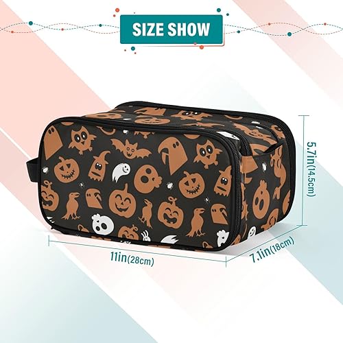 Miniatura 2 de Halloween Design Cosmetic Bags Lightweight Makeup Bag Organizer for Essentials For Women 11 x 7 Inches