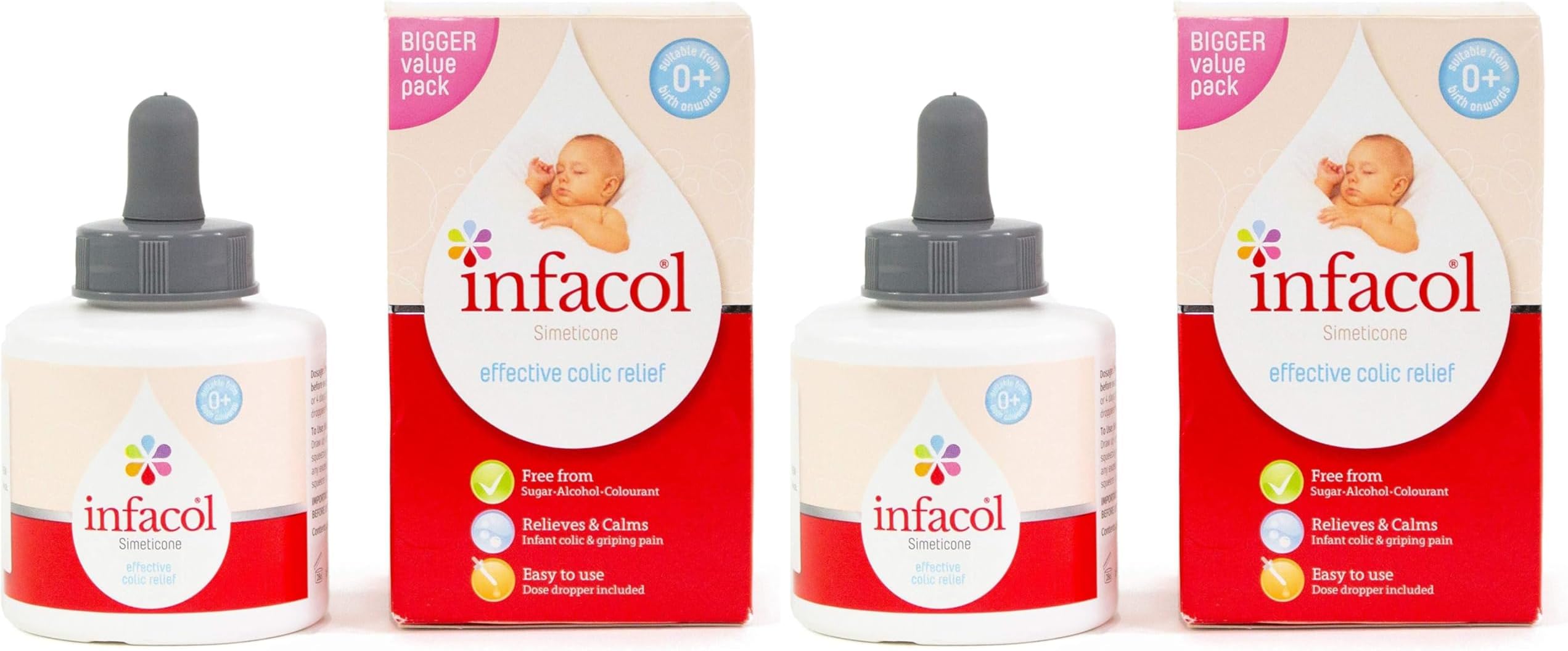 Infacol Simeticone Effective Colic Relief Suitable from Birth Onwards Liquid, 85ml (Pack of 2)