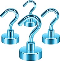 Vista 59 de Neosmuk Ganchos Magnéticos de Servicio Pesado, Imán Fuerte con Gancho para Refrigerador, Ganchos Industriales Súper de Neodimio de Resistencia Extra