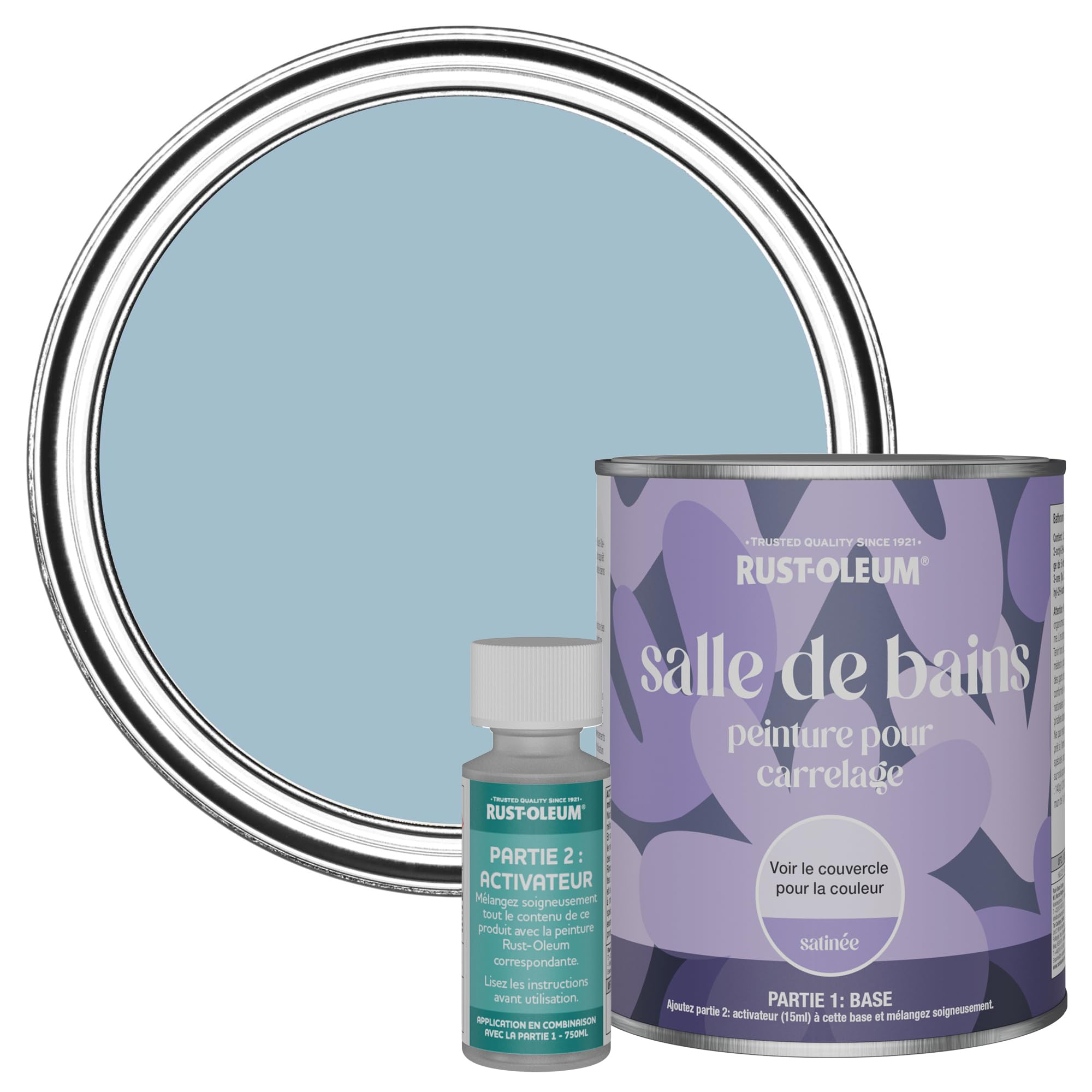 Rust-Oleum Blue Water-Resistant Bathroom Tile Paint in Satin Finish - Nan's Best China 750ml