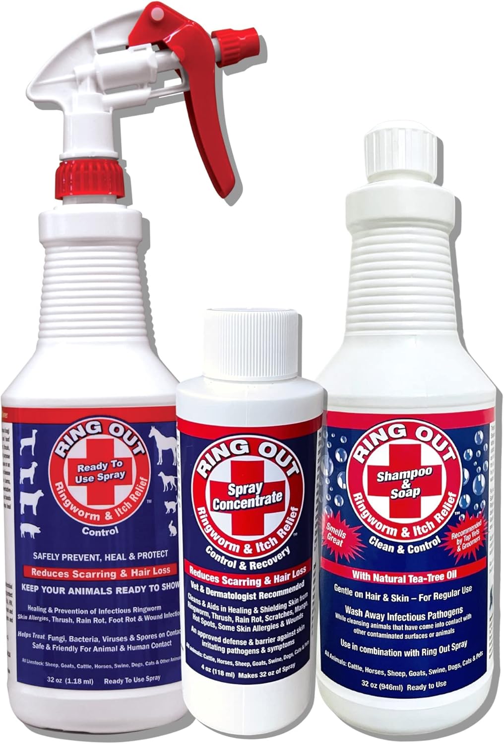 Ringworm Prevention Pack for Large and Small Animals Control and Help Ringworm