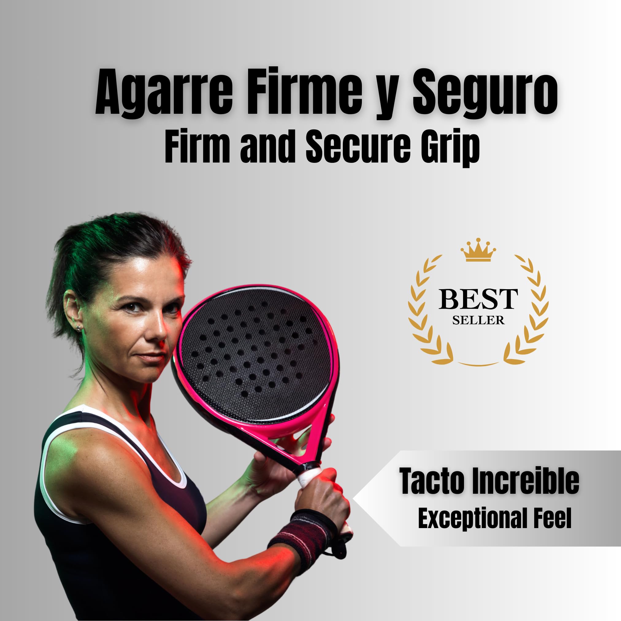 Grip Perforado Padel Overgrip Paquete 6/12 Unidades Antideslizante Absorción Sudor