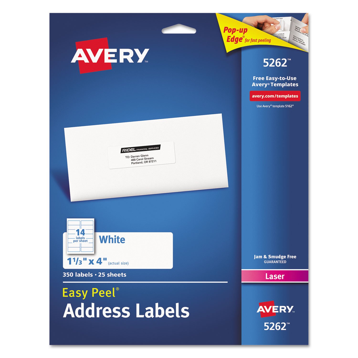 AVE5262 - Avery Easy Peel Laser Address Labels