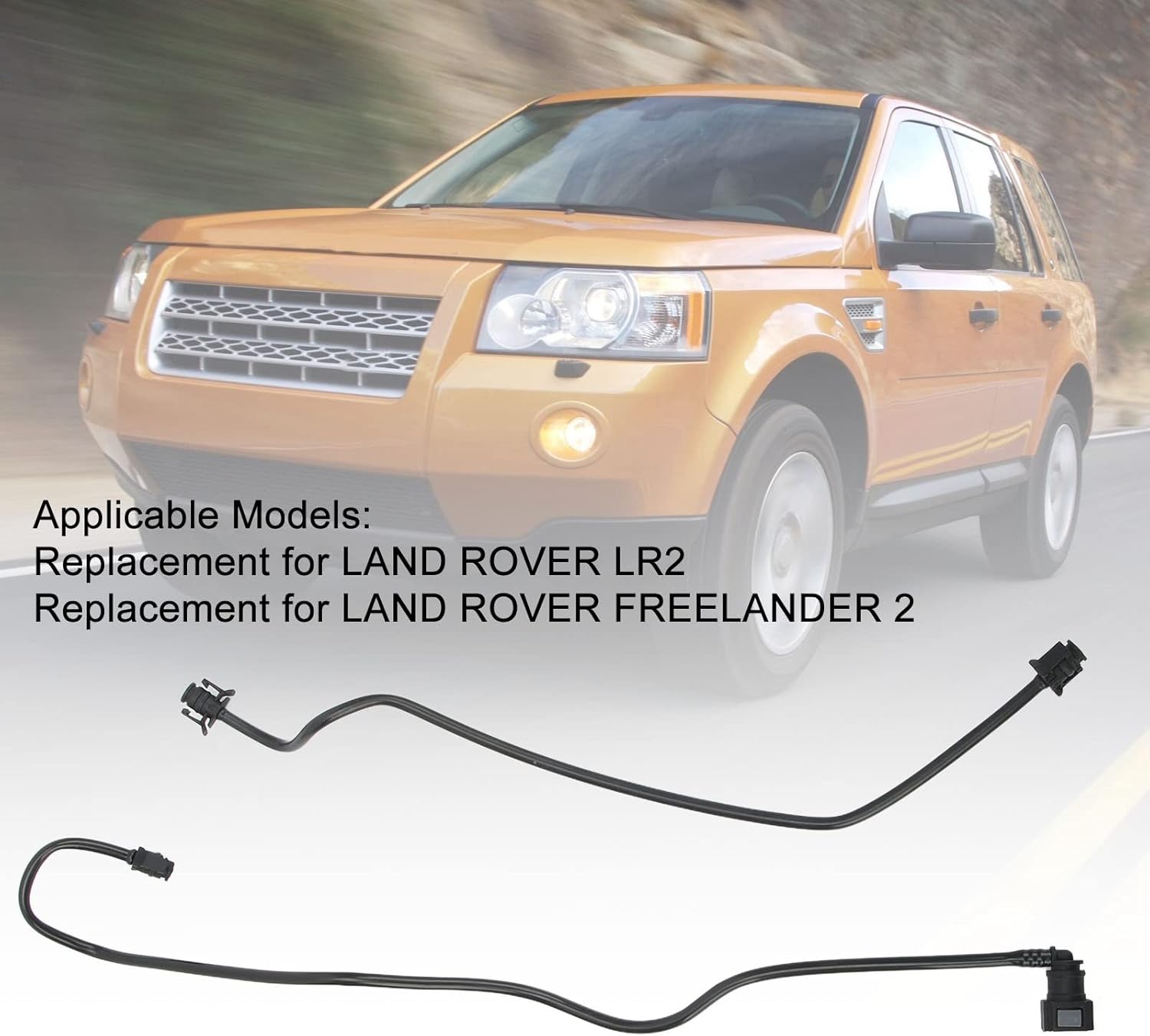 Aramox 2Pcs Power Steering Return Hose Coolant Overflow Hose Replacement for LR2 2 OE: LR006165 LR019341
