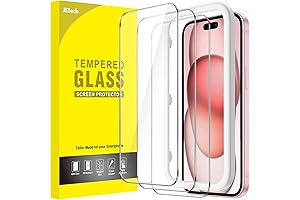 jtech Screen Protector for iPhone 15 6.1-Inch