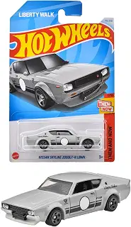ホットウィール(Hot Wheels) ベーシックカー 日産 スカイライン 2000GT-R LBWK 乗り物おもちゃ ミニカー 3歳から グレー HXR13